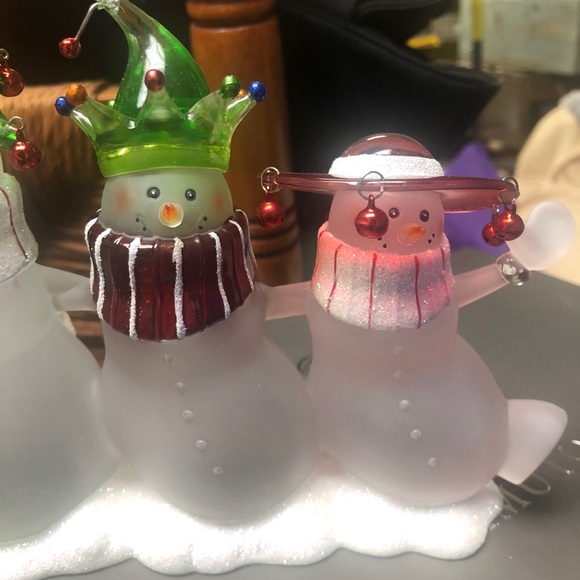 Snowmen glass trio - Picture 5 of 5